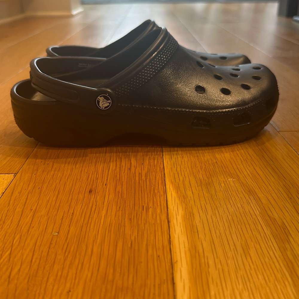Brand new Crocs in Navy